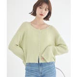 リブクロップドカーディガン | earth music&ecology  | 詳細画像3 