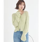 リブクロップドカーディガン | earth music&ecology  | 詳細画像4 