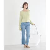 リブクロップドカーディガン | earth music&ecology  | 詳細画像7 