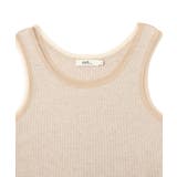 エッジチュールラメテレコタンクトップ | earth music&ecology  | 詳細画像21 