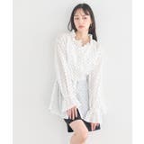 【接触冷感・イージーケア】TRキュプラダブルボタンフリルシャツ | earth music&ecology  | 詳細画像13 