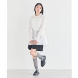 【接触冷感・イージーケア】TRキュプラダブルボタンフリルシャツ | earth music&ecology  | 詳細画像17 