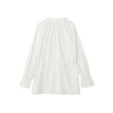 【接触冷感・イージーケア】TRキュプラダブルボタンフリルシャツ | earth music&ecology  | 詳細画像20 