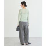 【SET2点】ツイストキャミレイヤードカットソー | earth music&ecology  | 詳細画像18 