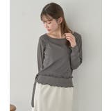 【SET2点】ツイストキャミレイヤードカットソー | earth music&ecology  | 詳細画像2 