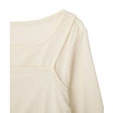 【SET2点】ツイストキャミレイヤードカットソー | earth music&ecology  | 詳細画像28 