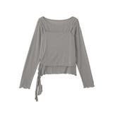 【SET2点】ツイストキャミレイヤードカットソー | earth music&ecology  | 詳細画像36 