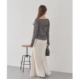 【SET2点】ツイストキャミレイヤードカットソー | earth music&ecology  | 詳細画像9 