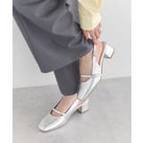 シルバー | ベルトミュールパンプス | earth music&ecology