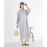 レイヤーヘムワンピース | earth music&ecology  | 詳細画像3 