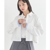 パイピングショートシャツ | earth music&ecology  | 詳細画像8 