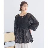 レースフラワーブラウス | earth music&ecology  | 詳細画像11 