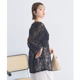 レースフラワーブラウス | earth music&ecology  | 詳細画像12 