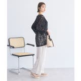 レースフラワーブラウス | earth music&ecology  | 詳細画像15 