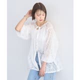 レースフラワーブラウス | earth music&ecology  | 詳細画像3 