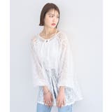 レースフラワーブラウス | earth music&ecology  | 詳細画像4 