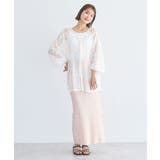 レースフラワーブラウス | earth music&ecology  | 詳細画像9 