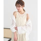 シアーフライスレイヤードタンクトップ | earth music&ecology  | 詳細画像22 