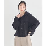 【フード取り外し可能】シアーシャツブルゾン | earth music&ecology  | 詳細画像2 