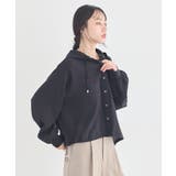 【フード取り外し可能】シアーシャツブルゾン | earth music&ecology  | 詳細画像3 