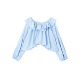 2wayオフショルバルーンヘムフリルブラウス | earth music&ecology  | 詳細画像33 