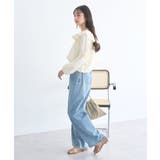 2wayオフショルバルーンヘムフリルブラウス | earth music&ecology  | 詳細画像5 