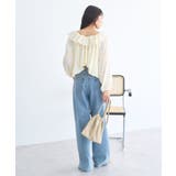 2wayオフショルバルーンヘムフリルブラウス | earth music&ecology  | 詳細画像6 