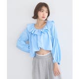 2wayオフショルバルーンヘムフリルブラウス | earth music&ecology  | 詳細画像7 