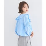 2wayオフショルバルーンヘムフリルブラウス | earth music&ecology  | 詳細画像8 