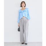 2wayオフショルバルーンヘムフリルブラウス | earth music&ecology  | 詳細画像9 