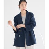 ネイビー | 【セットアップ対応】アソート金ボタンジャケット | earth music&ecology 