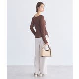 【セットアップ対応】アソートツータックベルトパンツ | earth music&ecology  | 詳細画像12 