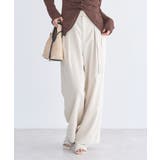 【セットアップ対応】アソートツータックベルトパンツ | earth music&ecology  | 詳細画像8 