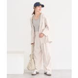 【セットアップ対応】アソートツータックベルトパンツ | earth music&ecology  | 詳細画像16 