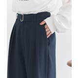 【セットアップ対応】アソートツータックベルトパンツ | earth music&ecology  | 詳細画像24 