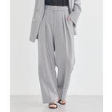 チェック | 【セットアップ対応】アソートツータックベルトパンツ | earth music&ecology 