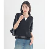 ラインカラーポロニット | earth music&ecology  | 詳細画像3 