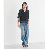 ラインカラーポロニット | earth music&ecology  | 詳細画像6 