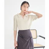 ラインカラーポロニット | earth music&ecology  | 詳細画像14 