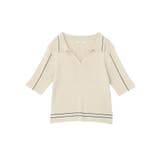 ラインカラーポロニット | earth music&ecology  | 詳細画像22 