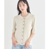 ミニフリルポロカーディガン | earth music&ecology  | 詳細画像1 