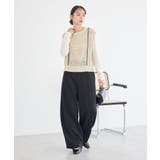 配色ラインMIXニットベスト | earth music&ecology  | 詳細画像12 