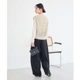 配色ラインMIXニットベスト | earth music&ecology  | 詳細画像14 