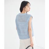 配色ラインMIXニットベスト | earth music&ecology  | 詳細画像5 