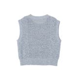 配色ラインMIXニットベスト | earth music&ecology  | 詳細画像21 