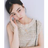 配色ラインMIXニットベスト | earth music&ecology  | 詳細画像2 