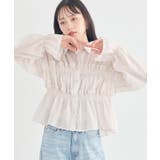 シャーリングストライプシャツ | earth music&ecology  | 詳細画像1 