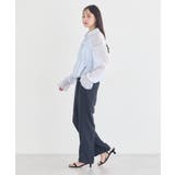 シャーリングストライプシャツ | earth music&ecology  | 詳細画像10 