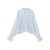 シャーリングストライプシャツ | earth music&ecology  | 詳細画像31 