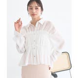 ストライプホワイト | シャーリングストライプシャツ | earth music&ecology 